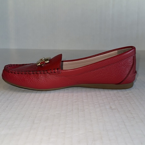 Kate Spade Carmen Red Leather Loafers - Picture 6 of 12